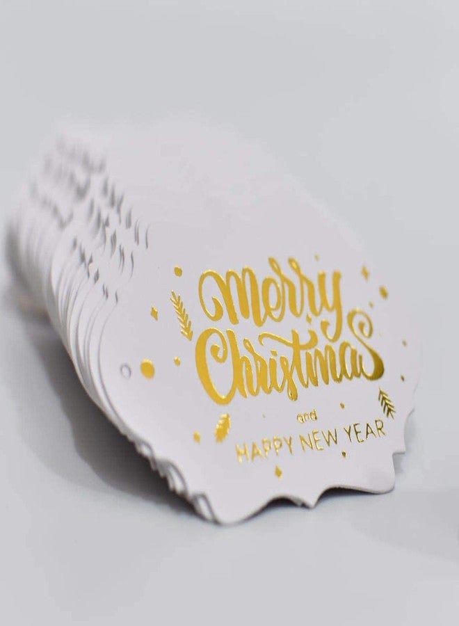 UE Merry Christmas & Happy New Year Gift Tags Gold Foil - Fancy Frame Gift Tags for Christmas (Pack of 30) - Image 5